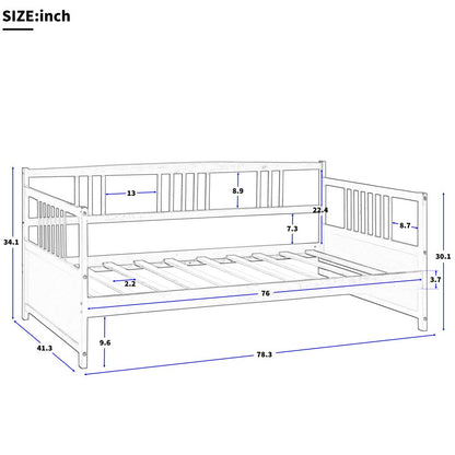 White Wood Twin Bed Frame