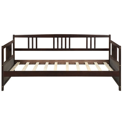 White Wood Twin Bed Frame