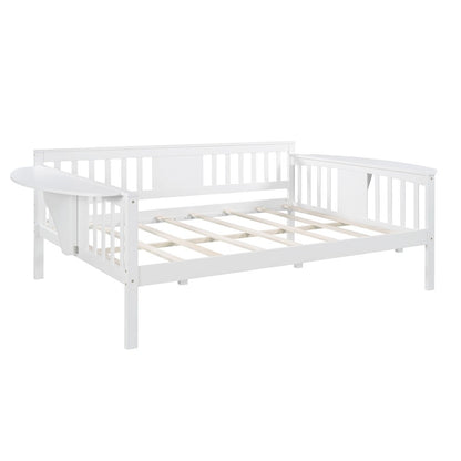 White Wood Full Bed Frame