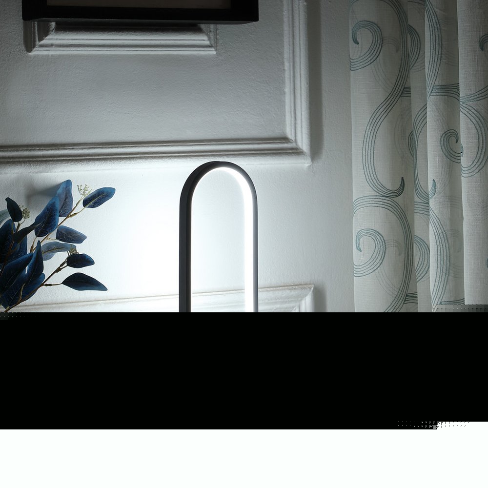 14" Black Metal Desk LED Table Lamp