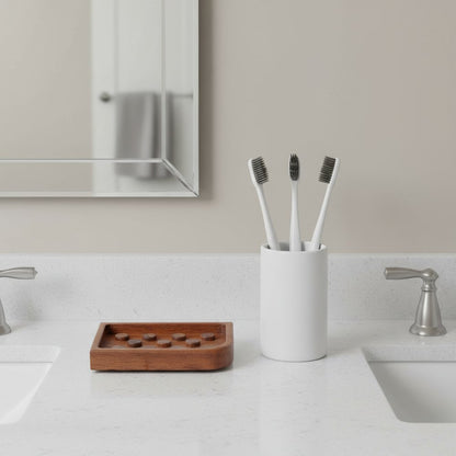 Designer Genuine Teak Soap Dish