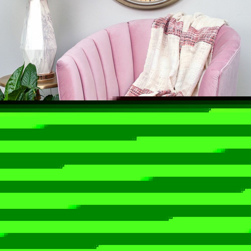 Beige and Shades of Pink Strips Woven Handloom Throw Blanket