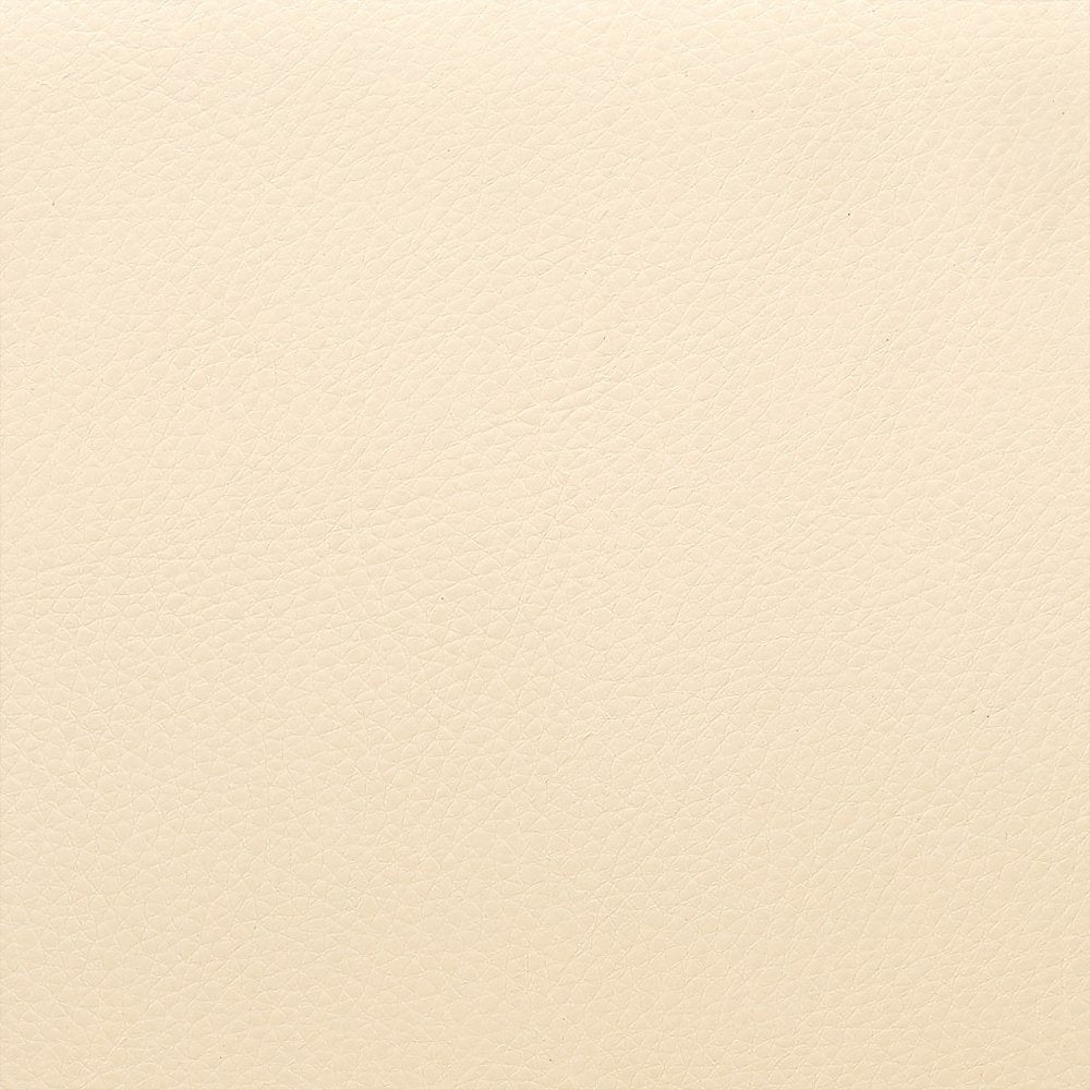 30" Cream And Brown Faux Leather And Solid Wood Swivel Bar Height Bar Chair