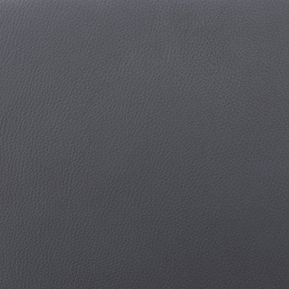 30" Gray and Black Faux Leather and Iron Bar Height Swivel Bar Chair