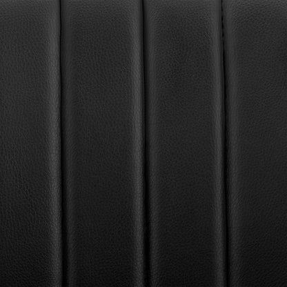 Dark Gray Brown And Black Iron and Faux Leather Adjustable Height Swivel Bar Chair