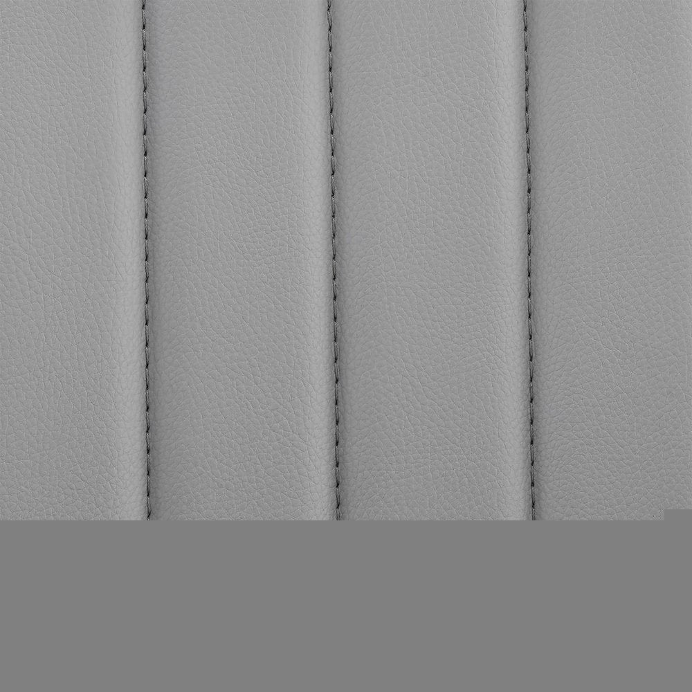 24" Gray And Black Iron Swivel Adjustable Height Bar Chair