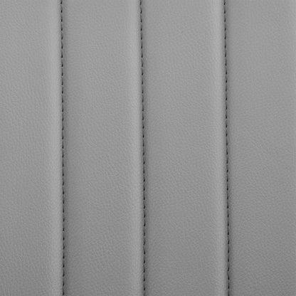 24" Gray And Silver Iron Swivel Adjustable Height Bar Chair