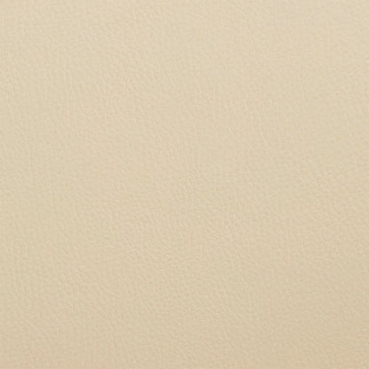 26" Cream And Brown Faux Leather Swivel Counter Height Bar Chair