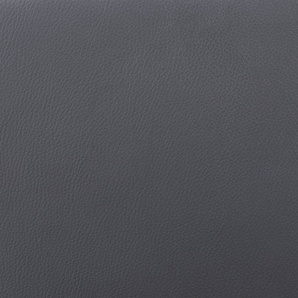 29" Gray And Black Fabric And Solid Wood Backless Bar Height Swivel Bar Chair