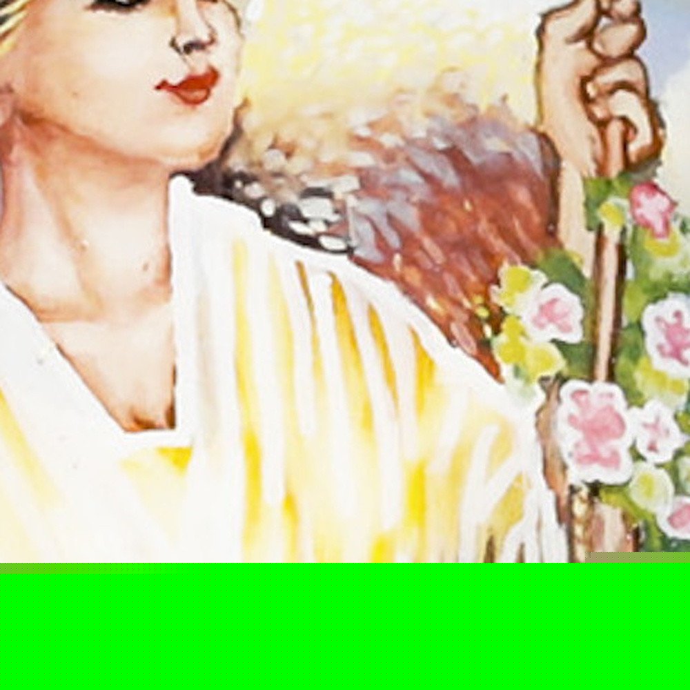 Angel Divine Hand Painted Mouth Blown Glass Ornament