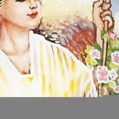 Angel Divine Hand Painted Mouth Blown Glass Ornament