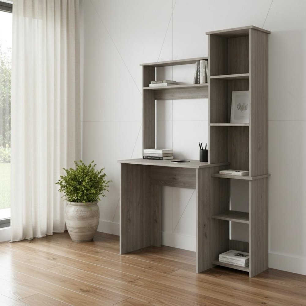 40" Light Gray Computer Desk