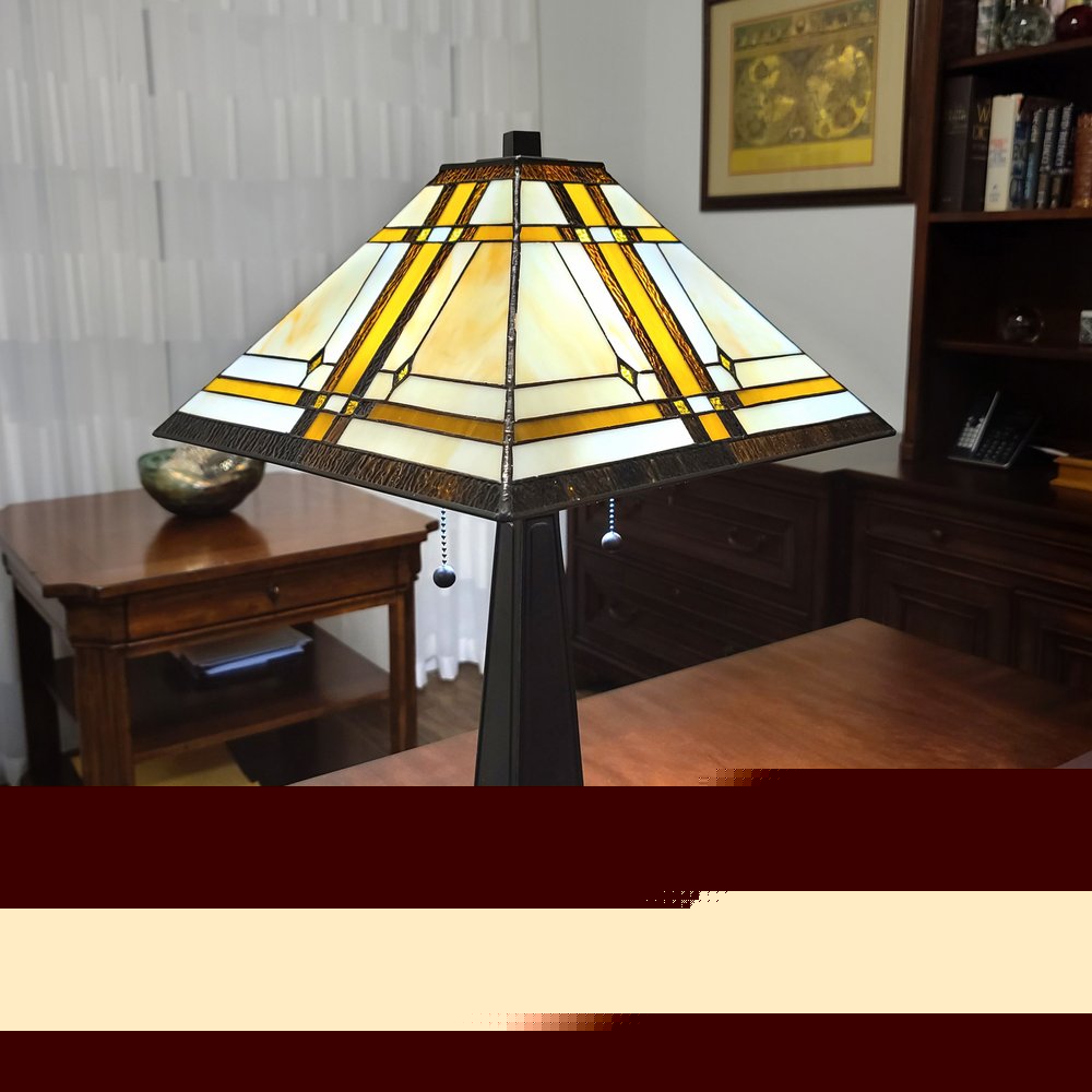 22" Dark Brown Metal Two Light Candlestick Table Lamp With Beige Shade