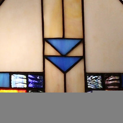 22" Dark Brown Metal Two Light Candlestick Table Lamp With Off White Empire Shade