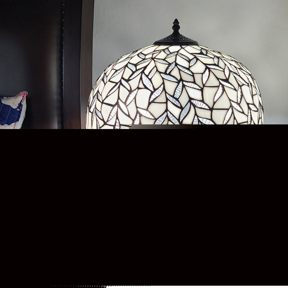 23" Dark Brown Metal Two Light Candlestick Table Lamp With White Shade