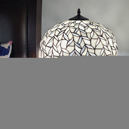 23" Dark Brown Metal Two Light Candlestick Table Lamp With White Shade