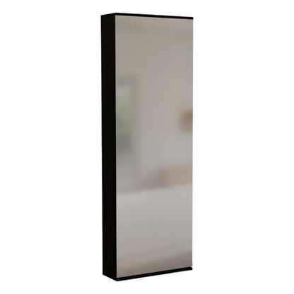 Dark Brown Ten Pair Wall Mounted WoodShoe Rack