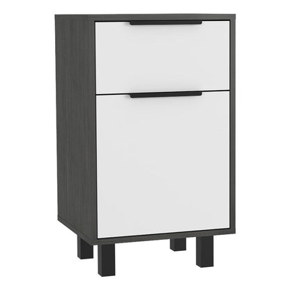 28" Wood One Drawer Nightstand