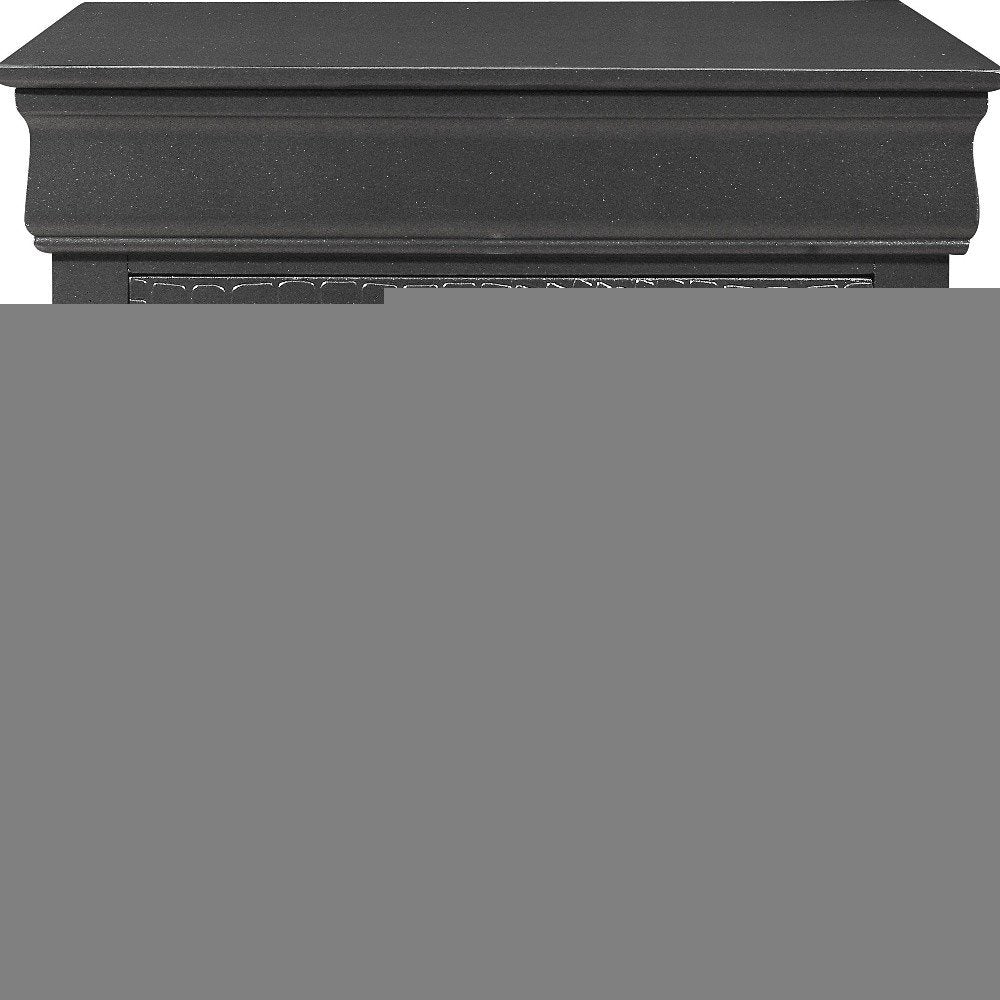 24" Gray Wood Shagreen Two Drawer Nightstand