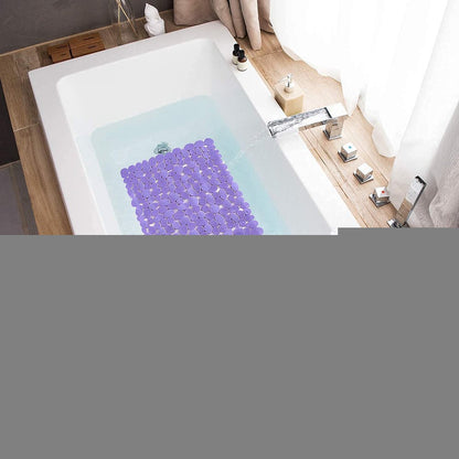35" Purple Spa Pebbles Non Slip Bathtub Mat