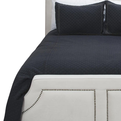 Indigo Checkered King Quilt
