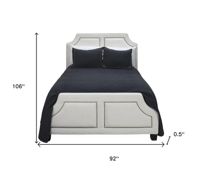 Indigo Checkered King Quilt