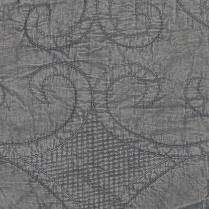 Gray Damask Queen Quilt