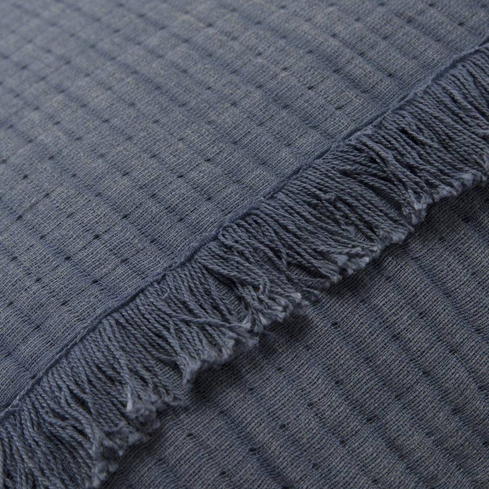 Indigo Checkered King Quilt