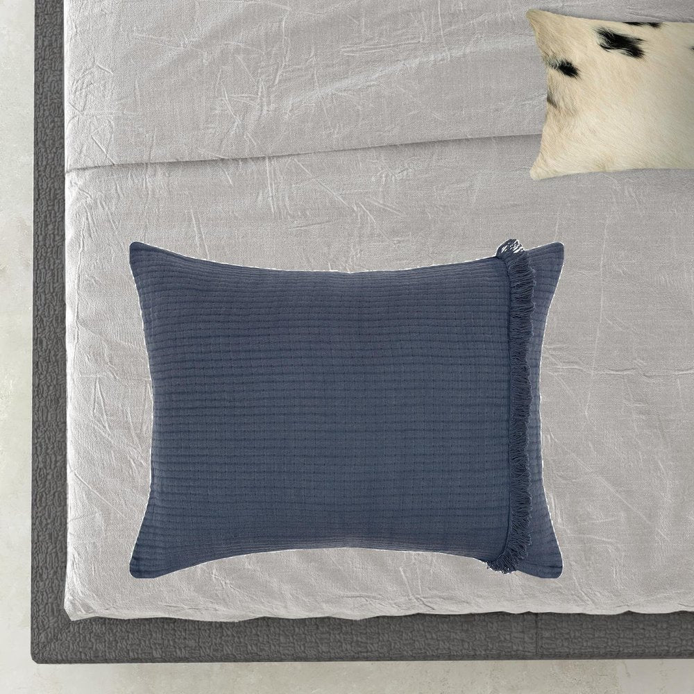 Indigo Checkered Queen Quilt