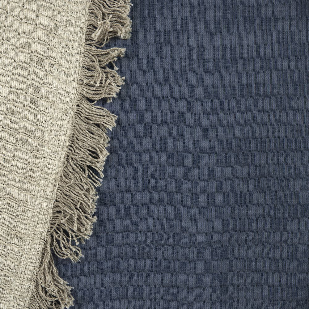 Indigo Checkered Queen Quilt