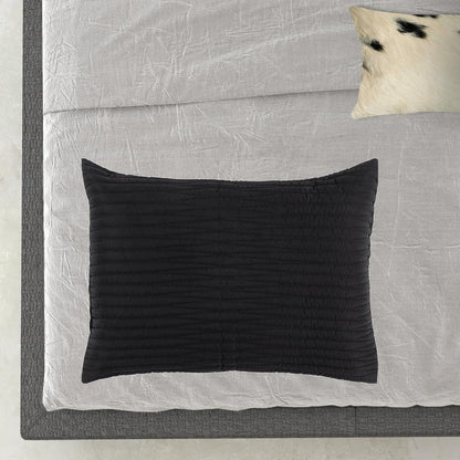 Black Geometric King Quilt