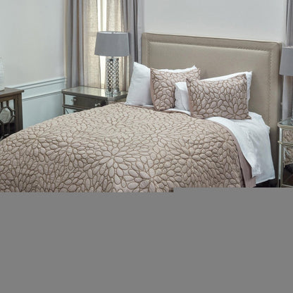 Blush Floral Queen Quilt