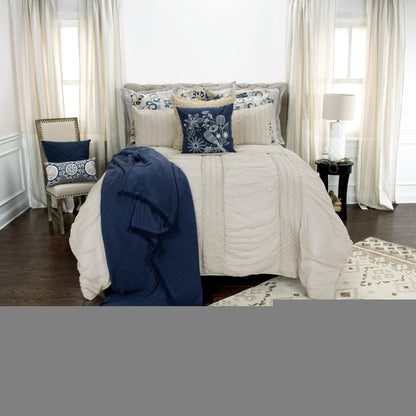 Ivory Geometric King Quilt