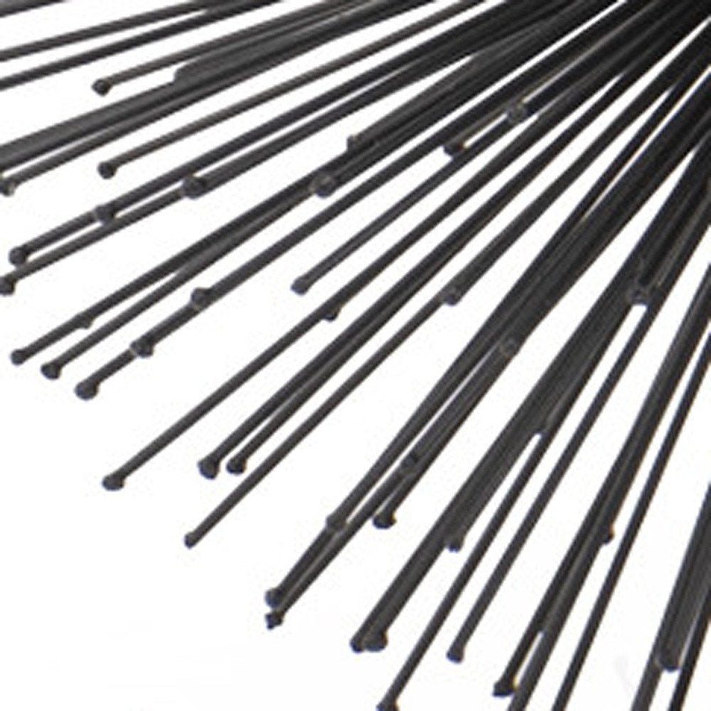 10" Black Iron Decorative Orb Tabletop Sculpture