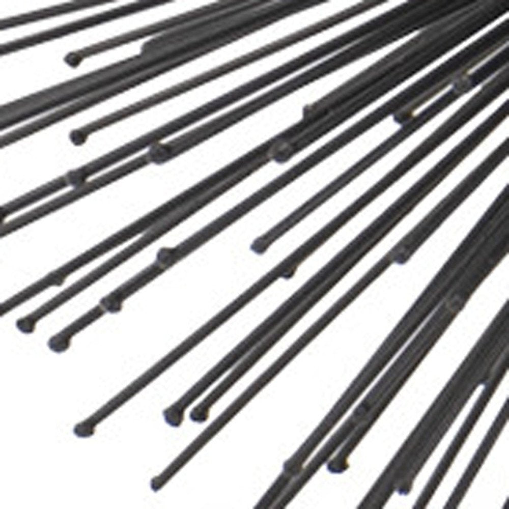 10" Black Iron Decorative Orb Tabletop Sculpture