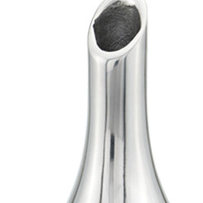 16" Silver Bud Aluminum Table Vase