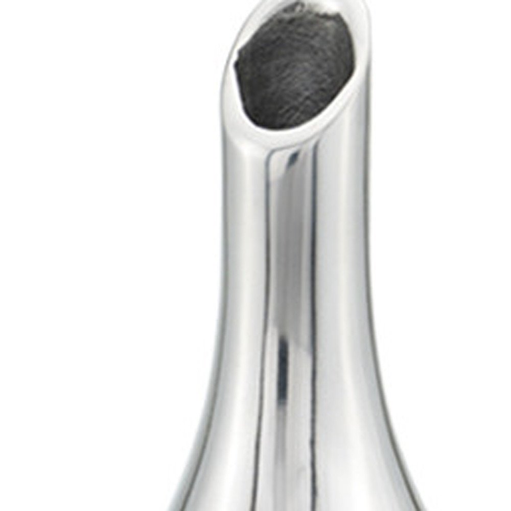 16" Silver Bud Aluminum Table Vase