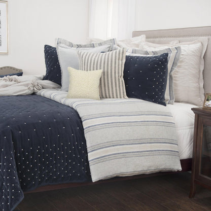 Indigo Polka Dots Queen Quilt