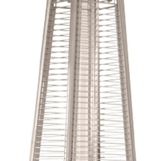 41000 BTU Brown Steel Propane Triangular Pyramid Standing Patio Heater