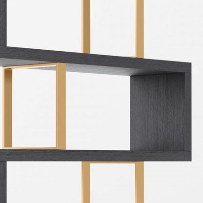 Gold And Gray Four Tier Bookcase