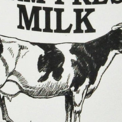 8" Black And White Metal Jug Vase