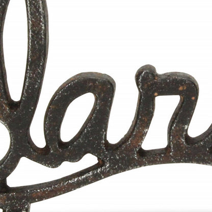 5" Black Cast Iron Hand Painted Darling Tabletop Sculpture