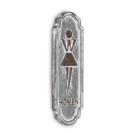 12" X 4" Gray And Brown Metal Wall Decor