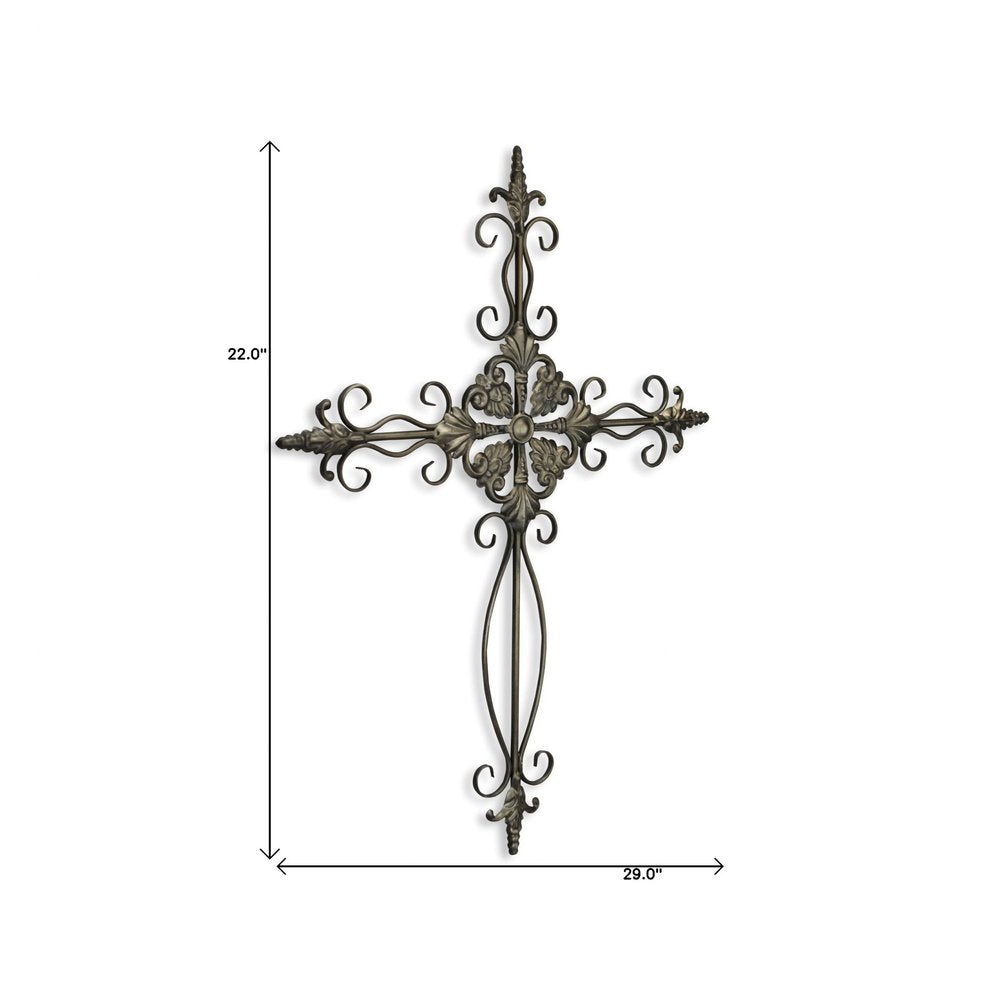 22" X 29" Gray Metal Novelty