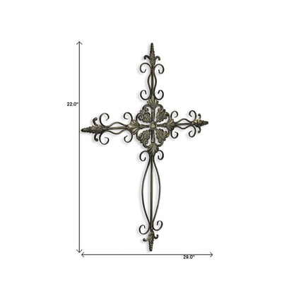 22" X 29" Gray Metal Novelty