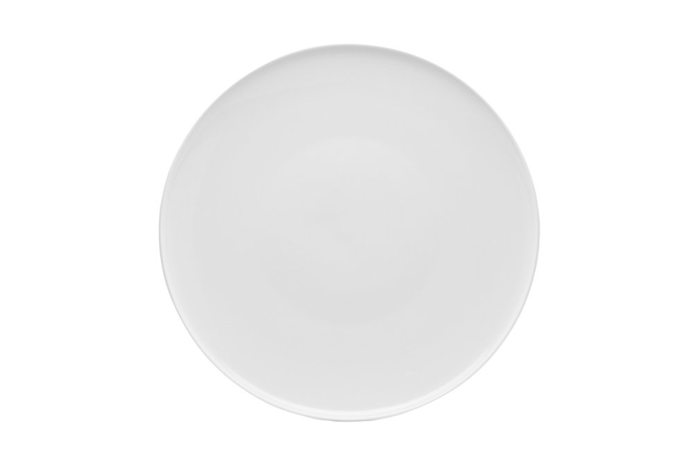 White Six Piece Porcelain Service For Six Salad Plate Set