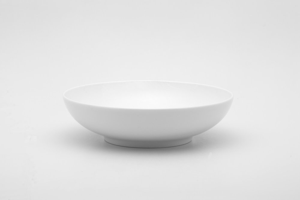 White Six Piece Porcelain Service For Six Bowl Set