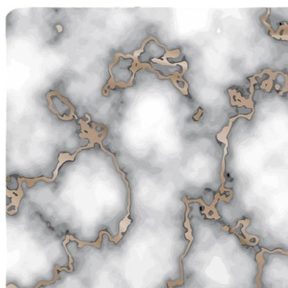 12" X 18" Gray And Gold Abstract Agglomerated cork Placemats