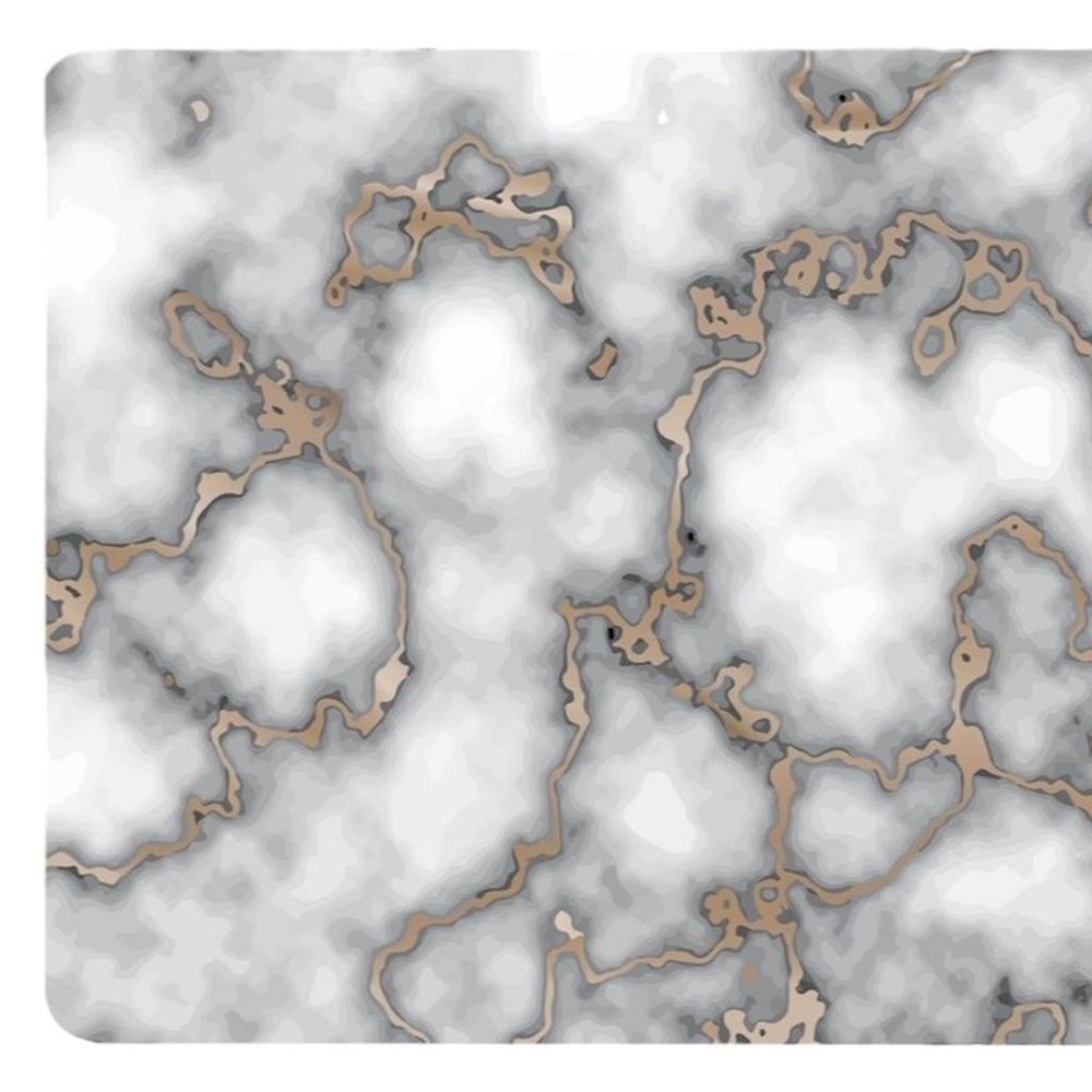 12" X 18" Gray And Gold Abstract Agglomerated cork Placemats