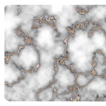 12" X 18" Gray And Gold Abstract Agglomerated cork Placemats